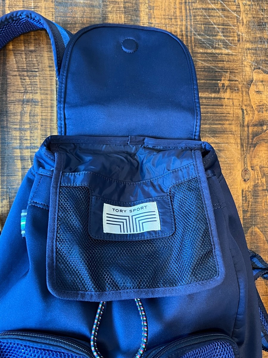 Tory Burch Tory Sport Neoprene Mesh Backpack in Sport Navy  display picture 3