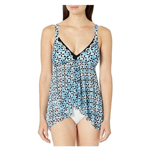 ワンピース Profile by Gottex 260662 Women Tankini Top Swimwear Multi Size 6