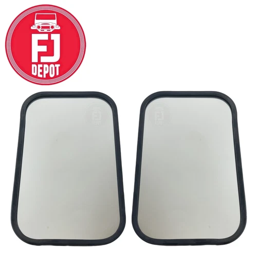SIDE REAR VIEW MIRROR FJ40 FJ45 TOYOTA LAND CRUISER OEM GENUINE PAIR 1958-1970