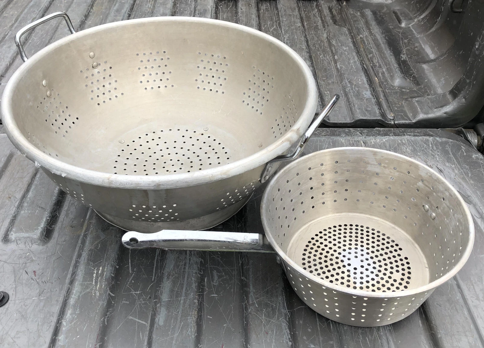 16 Qt Aluminum Colander & Strainer Sauce Pan commercial duraware pot