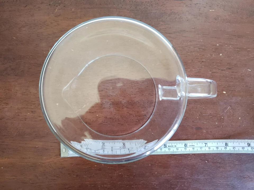 Jarra de vidrio térmico moderna Mid Century, cafetera/tetera, 24 oz, sin firmar Foto 4 de 4