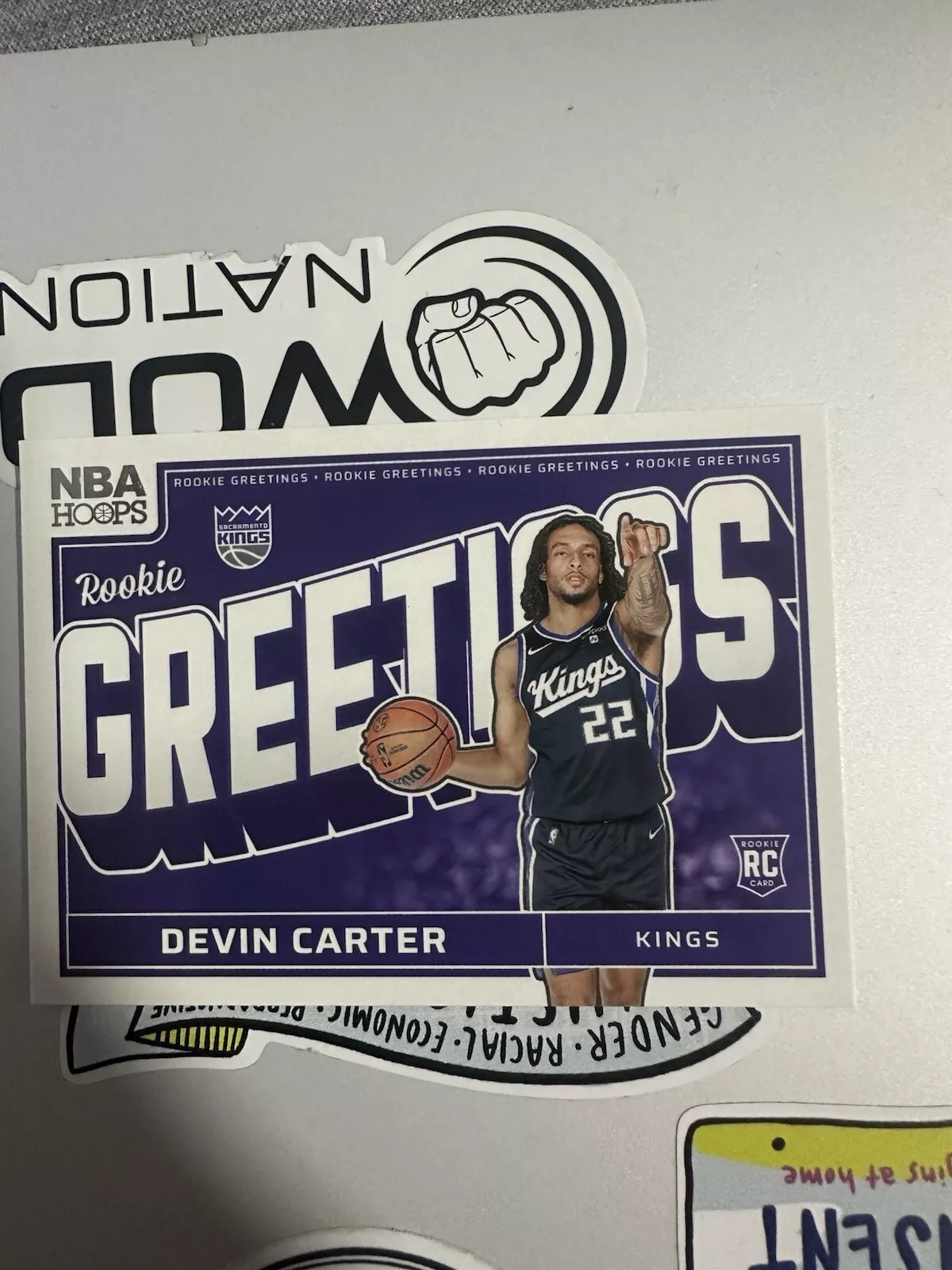 Devin Carter trading card