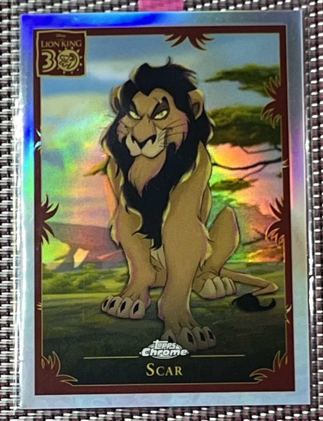2024 Topps Chrome Disney Scar Lion King 30th Anniversary Refractor #LK-2
