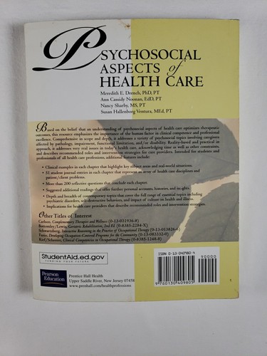 Psychosocial Aspects of Healthcare Softcover Book 2002 - Foto 24 di 24