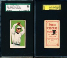 1910 T206 Jesse Tannehill SGC 20 1.5 - Lionel Carter + F Scott Fitzgerald Stamp?