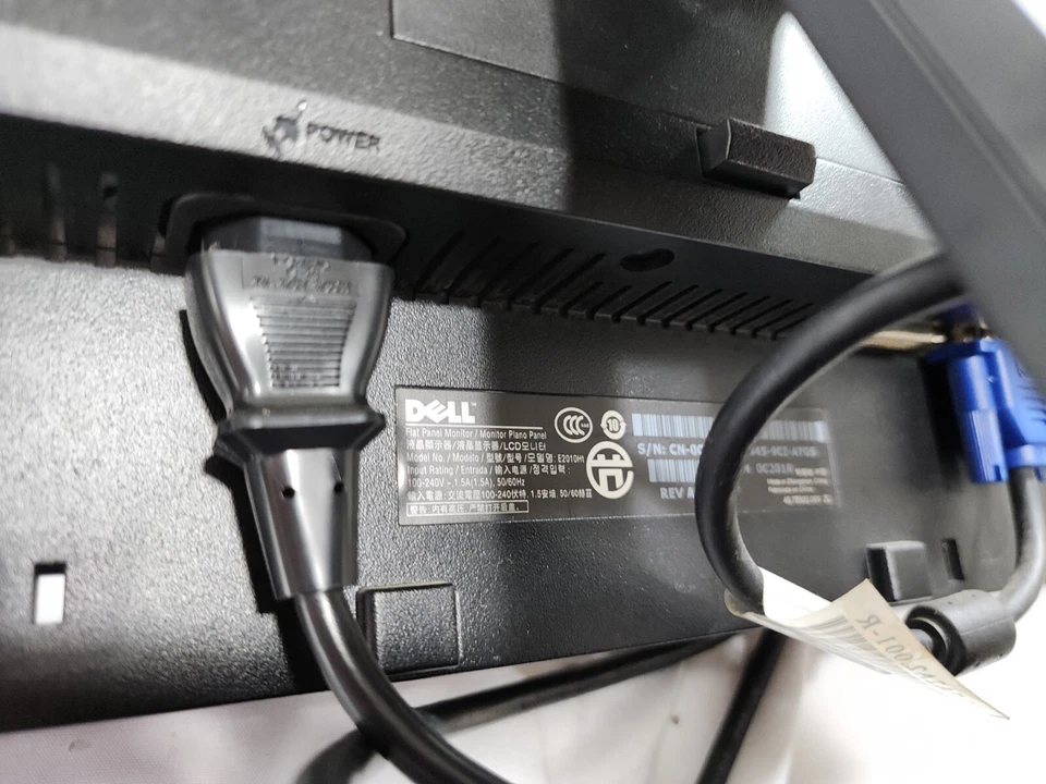 Dell Widescreen LCD Flat Panel Monitor VGA / DVI 20'' E2010Ht E2010 E2011Ht 20 - Image 4 of 4