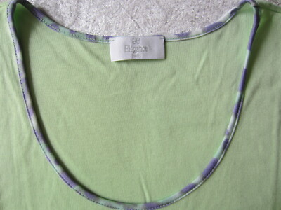Shirt:   zartes grün   bunte Einfassung   Gr 38   von Elégance PARIS 
