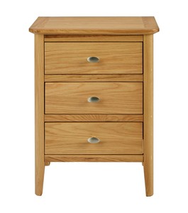 Alba En Chene 3 Tiroirs Table De Chevet Armoire De Rangement En Bois Massif Cote Lampe Table De Chevet Ebay