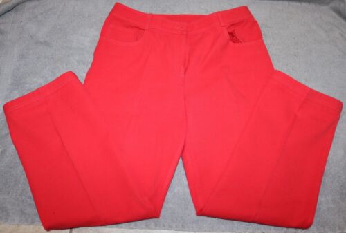 ST JOHN WOMANS RED JEANS SIZE 12