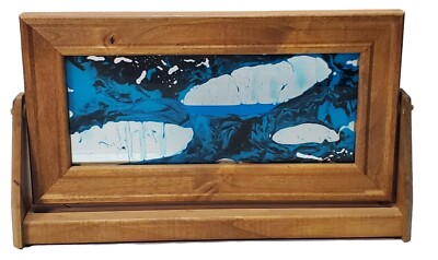 Exotic Sands Art William Taber Blue Liquid Motion Park City Utah 2007 Alder Wood