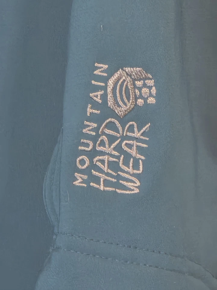 Mountain Hardware Mujer Turquesa Talla X-Grande Chaqueta Verde Azulado Cuarto Cremallera Pullover Foto 4 de 4