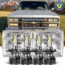 4pcs Led Headlights Hilo Beam For Chevrolet R1500 Suburban 1989-1991 4pcs Led Headlights Hilo Beam For Chevrolet R1500 Suburban 1989-1991