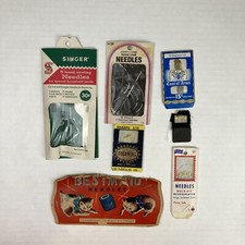 Lot of Sewing Needles Gold Eye Colonial Prims Coat of Arms Specialty Bestmaid