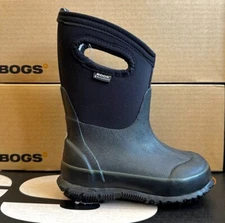 Bogs - Kids Classic Insulated Black Winter Boots New in Box