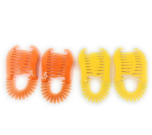 4 Pcs Interlocking Banana Combs Stretch Flexible Hair Combs Clips Flexible. - Picture 2 of 4