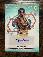2022-23 Topps Inception OTE Overtime Elite TJ Clark Aqua /10 #IA-TC1 Auto