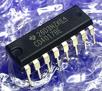 CD4017BE TEXAS INSTRUMENTS - IC: digitale | divisore,contatore a decade; CMOS; THT; DIP16 | Transfer Multisort Elektronik Italia