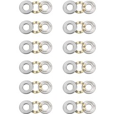 F5-11M (12Pcs) 5x11x4.5mm Single Direction Thrust Ball Bearings with Washers