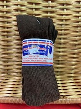 PHYSICIANS CHOICE Diabetic Men  s Crew Socks Brown Size 9-11 New