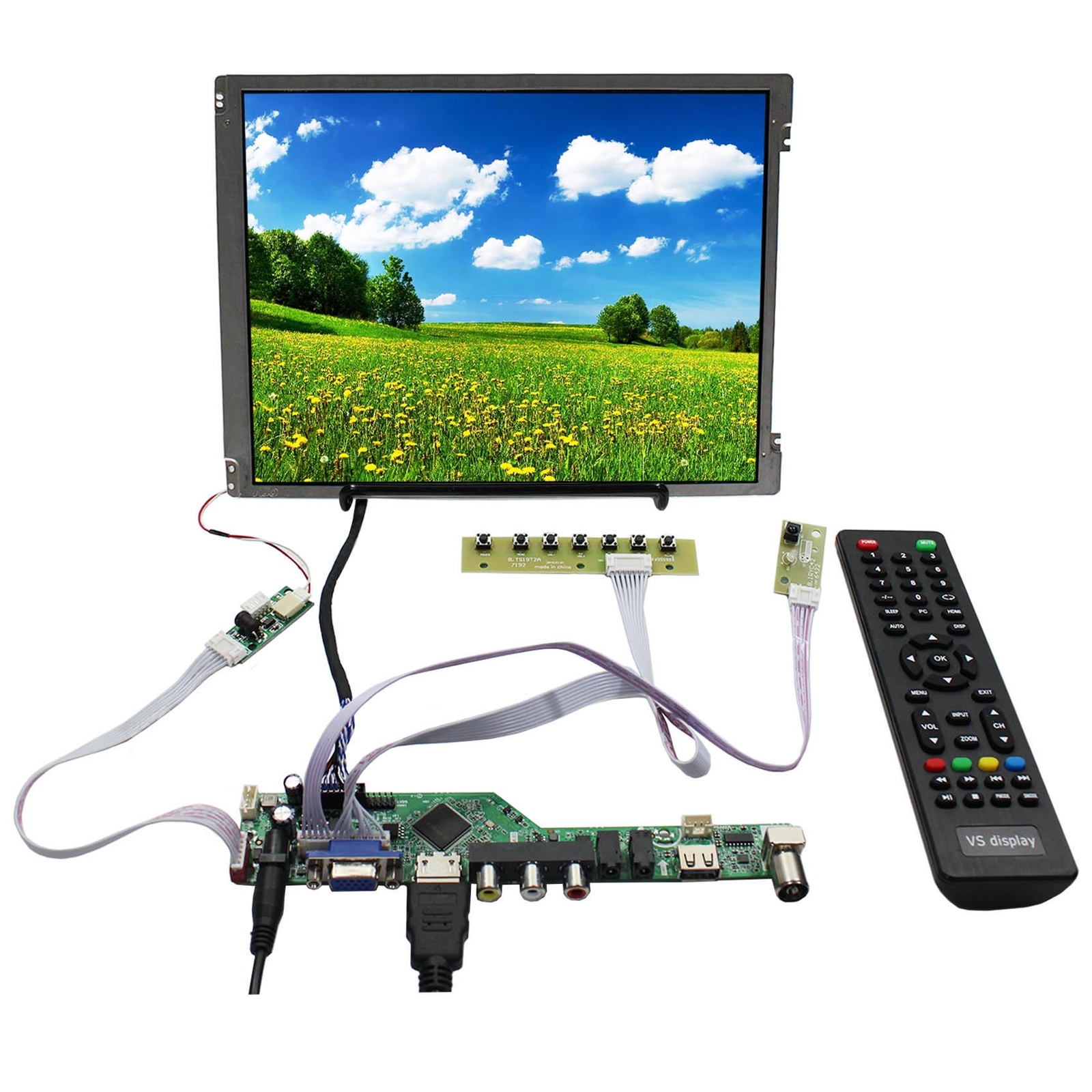 10.4 Inch 800x600 TFT LCD Screen H-D VGA AV USB   LCD Controller Driver Board