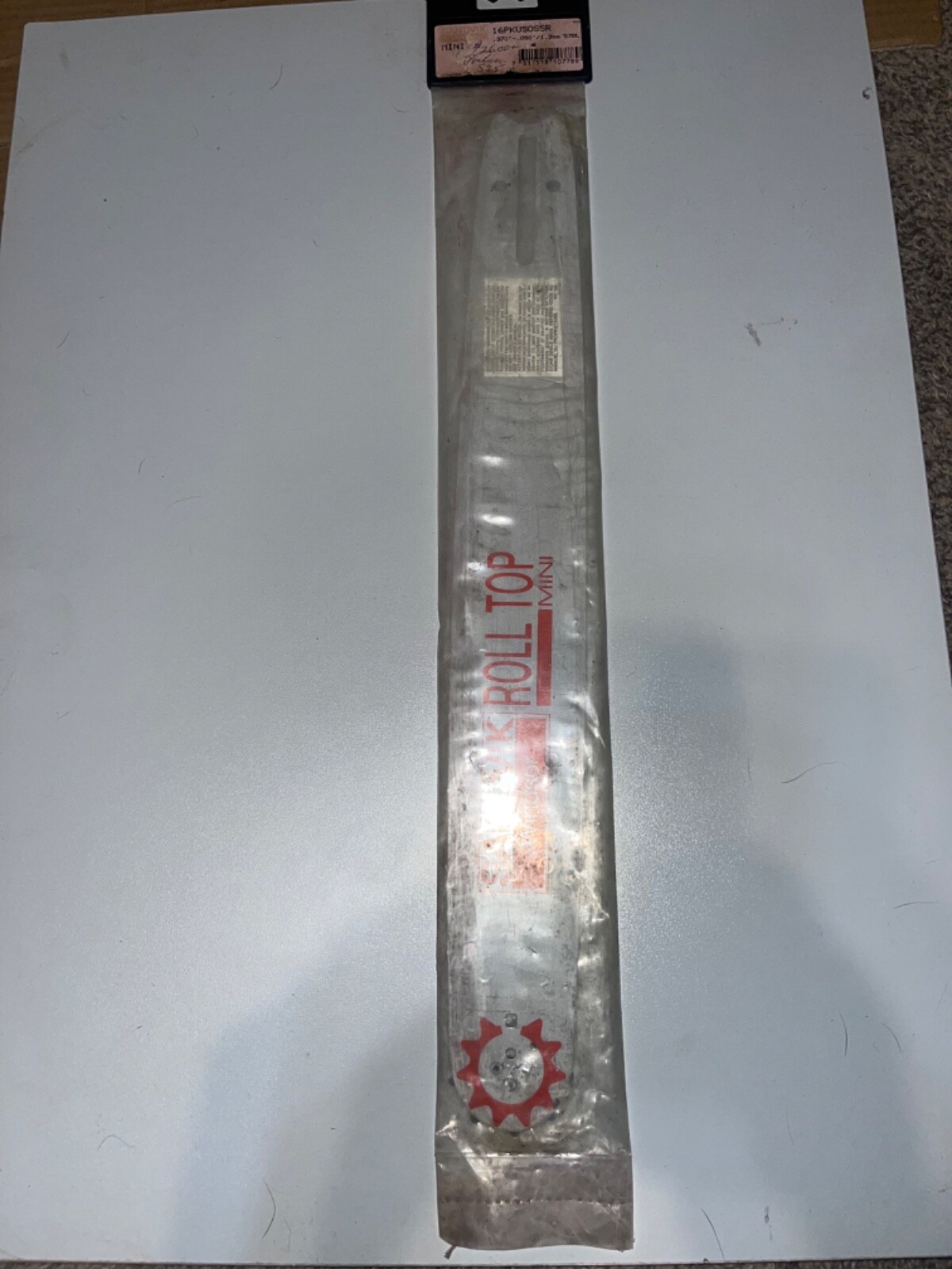 NOS vintage chainsaw 16” sandvik Windsor ,vintage chainsaw new nos bar ...