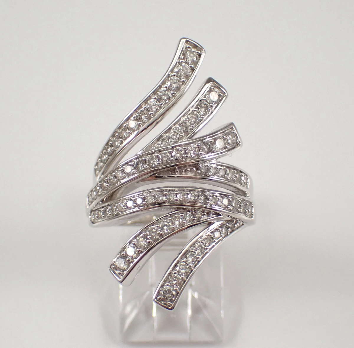 Multi row sales diamond band