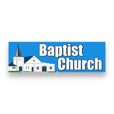 Baptist Church Vinyl Banner with Optional Sizes (Made in the USA)