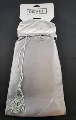 Total of 4 bottle gift bags (2 silver satin/ 2 Faux fur Bottle Sacks)