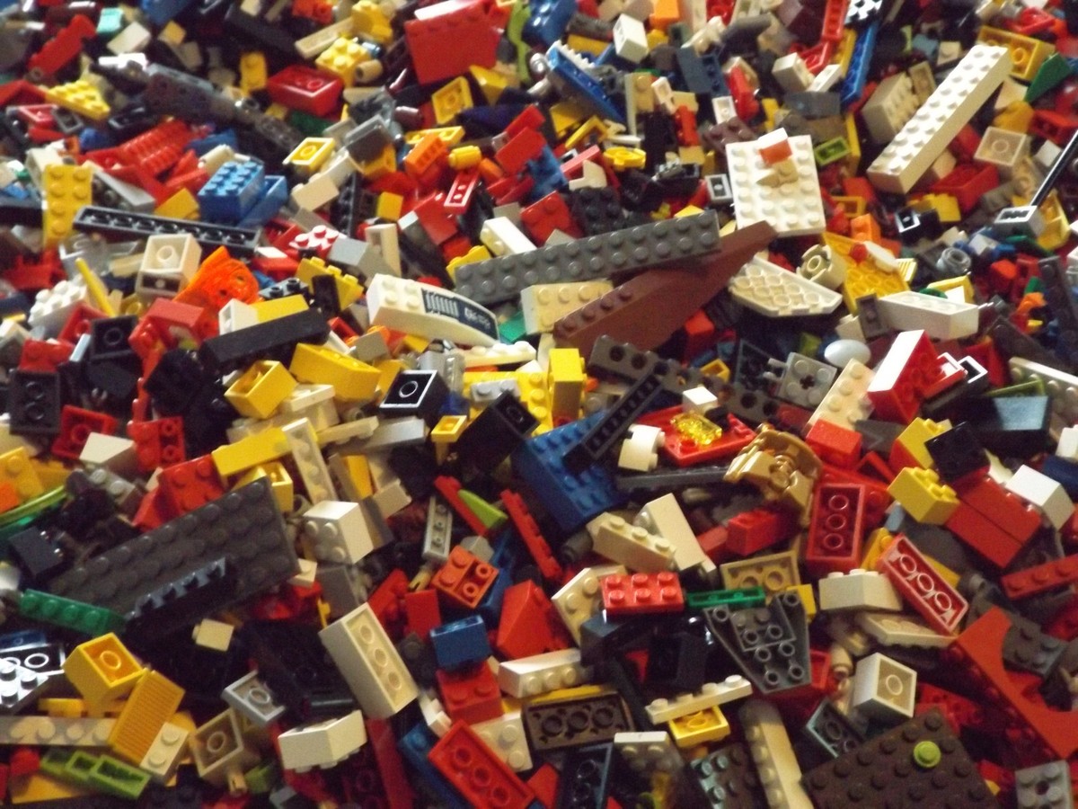 NICE SELECTION GENUINE ORIGINAL LEGO HUGE 1000G LOT approx 700 parts bricks