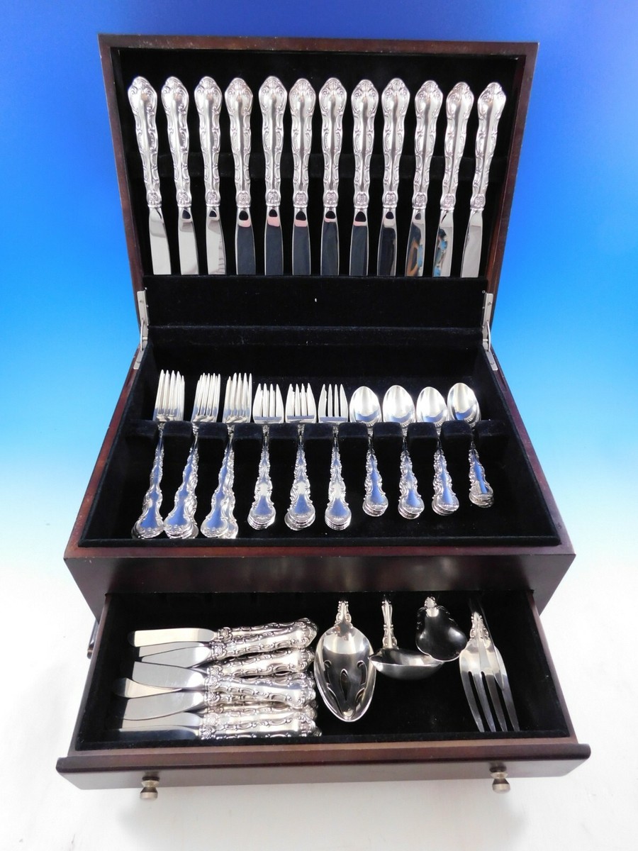 Strasbourg by Gorham Sterling Silver Flatware Set Service 12 Place