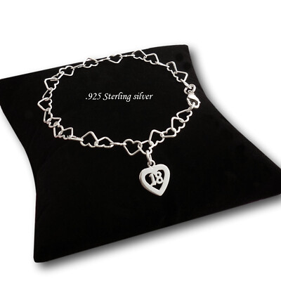 Silber Herzen Armband mit 18 Charm. 18. Geburtstag Geschenk für Nichte, Tochter usw.