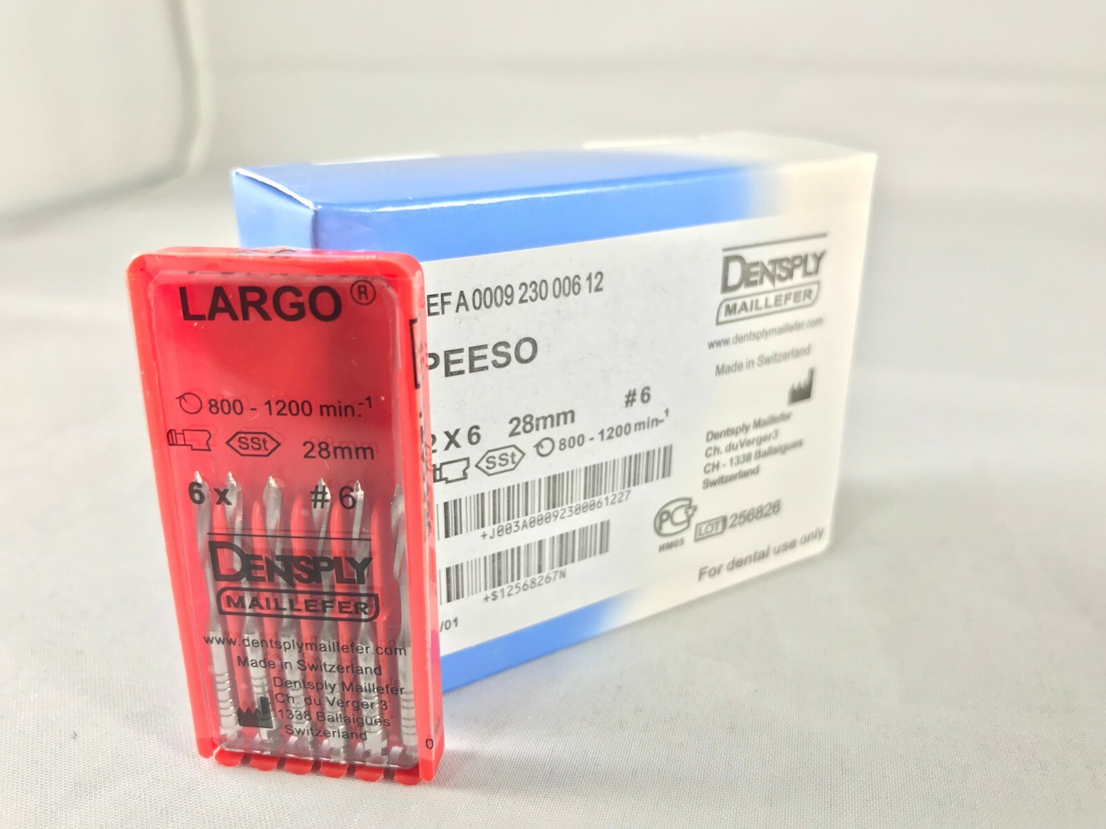 Dentsply Maillefer Peeso Reamer Endo Rotary Drills 28mm all sizes (5