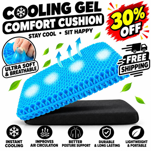 JML Soft Sitter Honeycomb Cushion - Gel Seat Cushion for Support and Flexibility