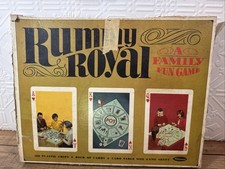 Rummy Royal Board Game Vintage Whitman 1965 With Mat And Chips
