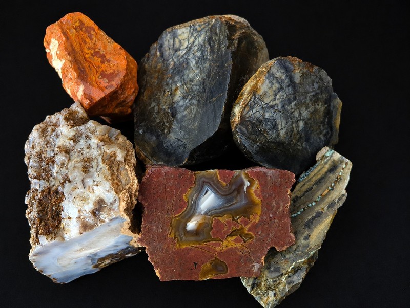 Nevada Lapidary Rough Lot 7.5 LB Agate Jasper Rhyolite Variscite Collector Mix