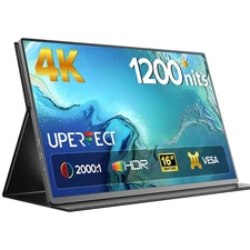 UPERFECT 16" 4K Gaming Monitor 3840x21400 Portable IPS Panel Freesync 1200nits