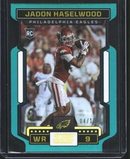 Jadon Haselwood 2023 Score Die Cut SSP Philadelphia Eagles RC #/10