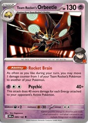 Team Rocket's Orbeetle 089/182 Destined Rivals