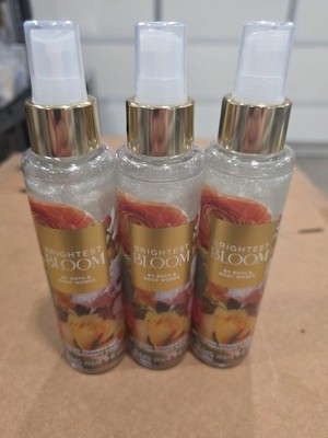 NEW Bath & Body Works LOT of 3 Brightest Bloom Diamond Shimmer Mist Spray 4.9 oz