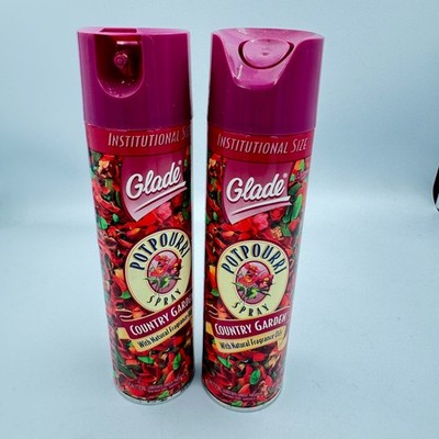 Glade Potpourri Spray Red Country Garden Institutional Size 2pk 1996