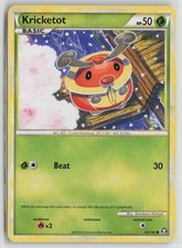 Kricketot 65/102 Common HGSS Triumphant Pokemon Moderately Played
