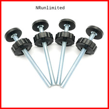 Vmaisi 4 Pack 8Mm Baby Gate Threaded Spindle Rod Replacement Hardware Parts Kit