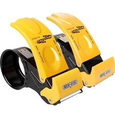 Packing Tape Dispenser Gun 2-Inch, 2 Pack Metal Tape Gun with Safety Protecti...