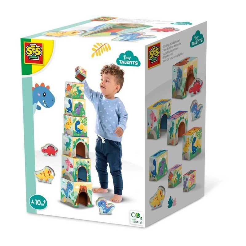 Jeu d'adresse et construction dinosaure SES Creative cadeau anniversaire 3 ans