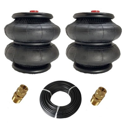 Air Suspension 2600 Denominator I Air Bags 7.25'' Diameter  3/8'' Hose & Fittings