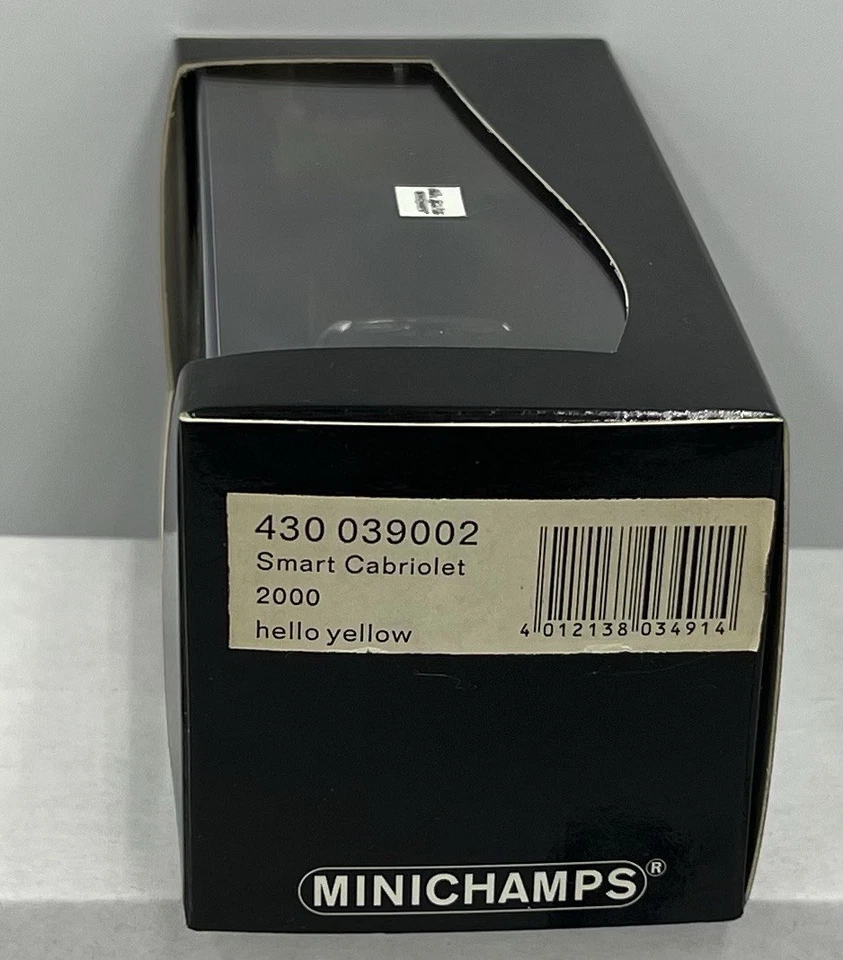 1:43 SMART CABRIOLET 2000 HELLO YELLOW MINICHAMPS - Image 4 of 4