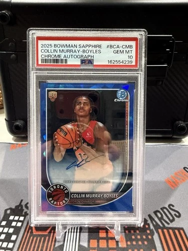 Topps 2025-26 Bowman Sapphire Collin Murray-Boyles Auto BCA-CMB PSA 10