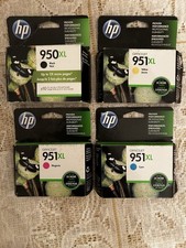 Genuine HP 950XL 951XL Ink Cartridges Set Black Cyan Magenta Yellow OEM New
