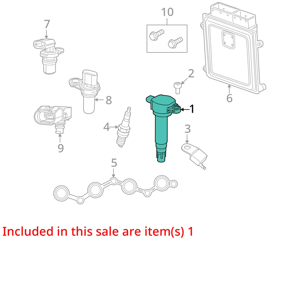 Jeep Patriot 2007-2017 paquete de encendedor de bobina de encendido MZ0AH Foto 3 de 4