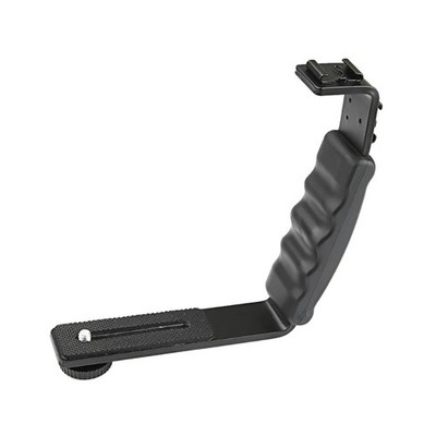 Practical Flash Camera Grip L Bracket Holder Cold Shoe Mount DSLR Holder